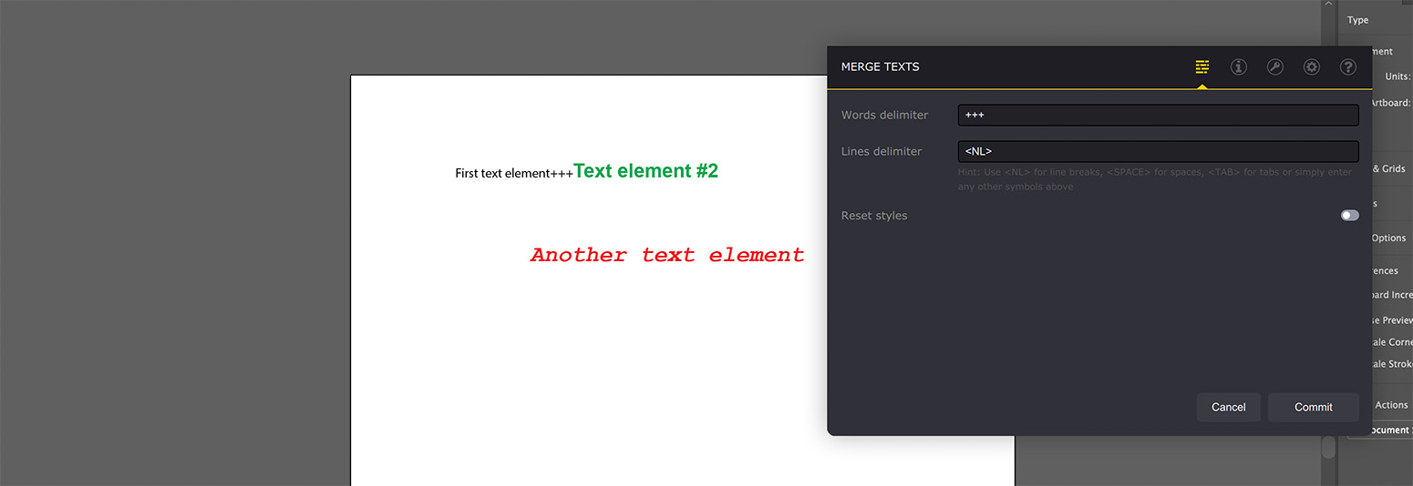 A more complex words delimiter in Ai Toolbox