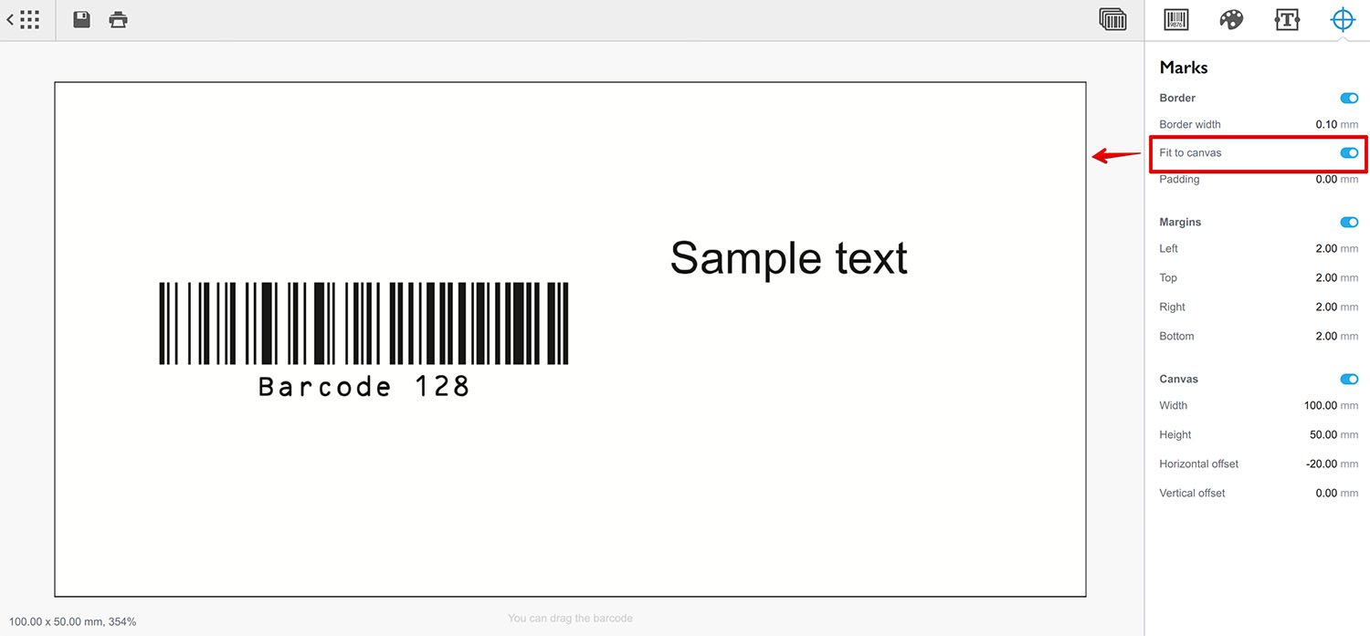 Telling the border to follow the canvas
