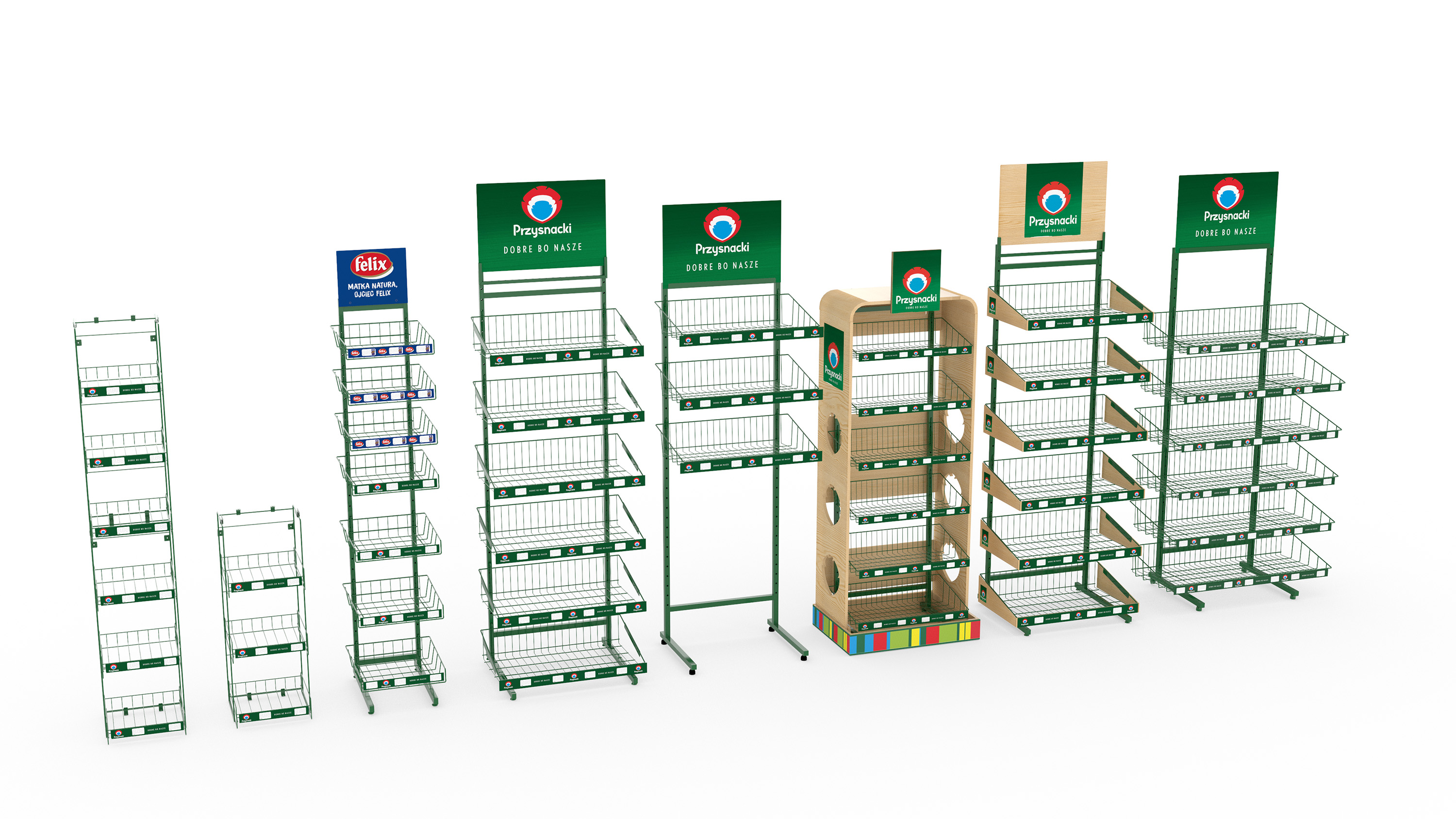 Custom point of sale stands mockup