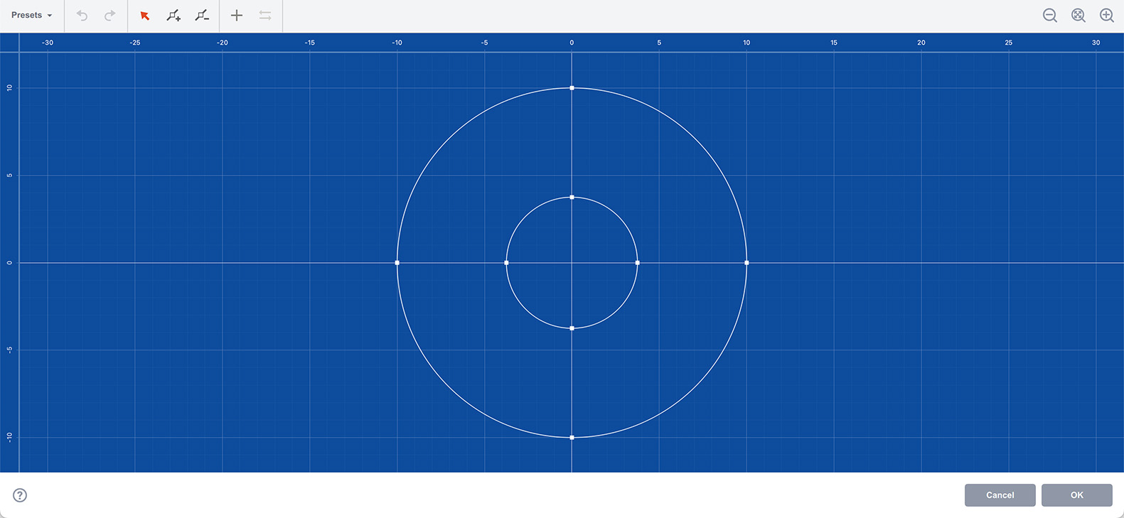 Extrude object editor