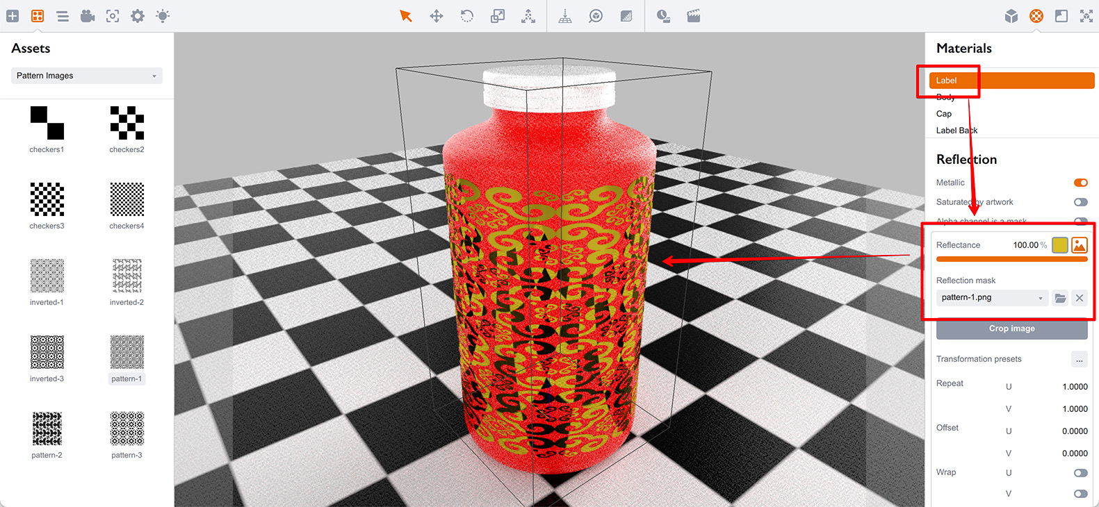 Making foil effect on top of the plastic material