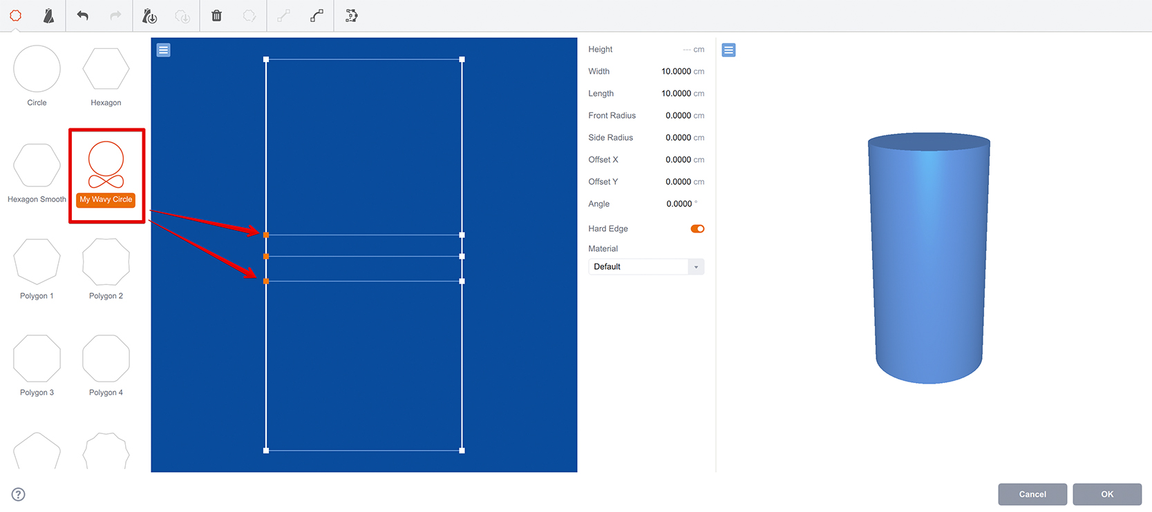 Two more layers added to the loft object