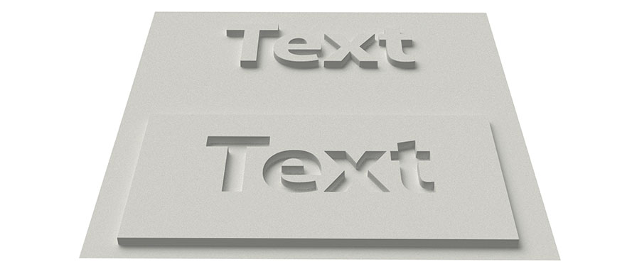 Эффект рельефного бампа на плоскости при прямом солнечном свете