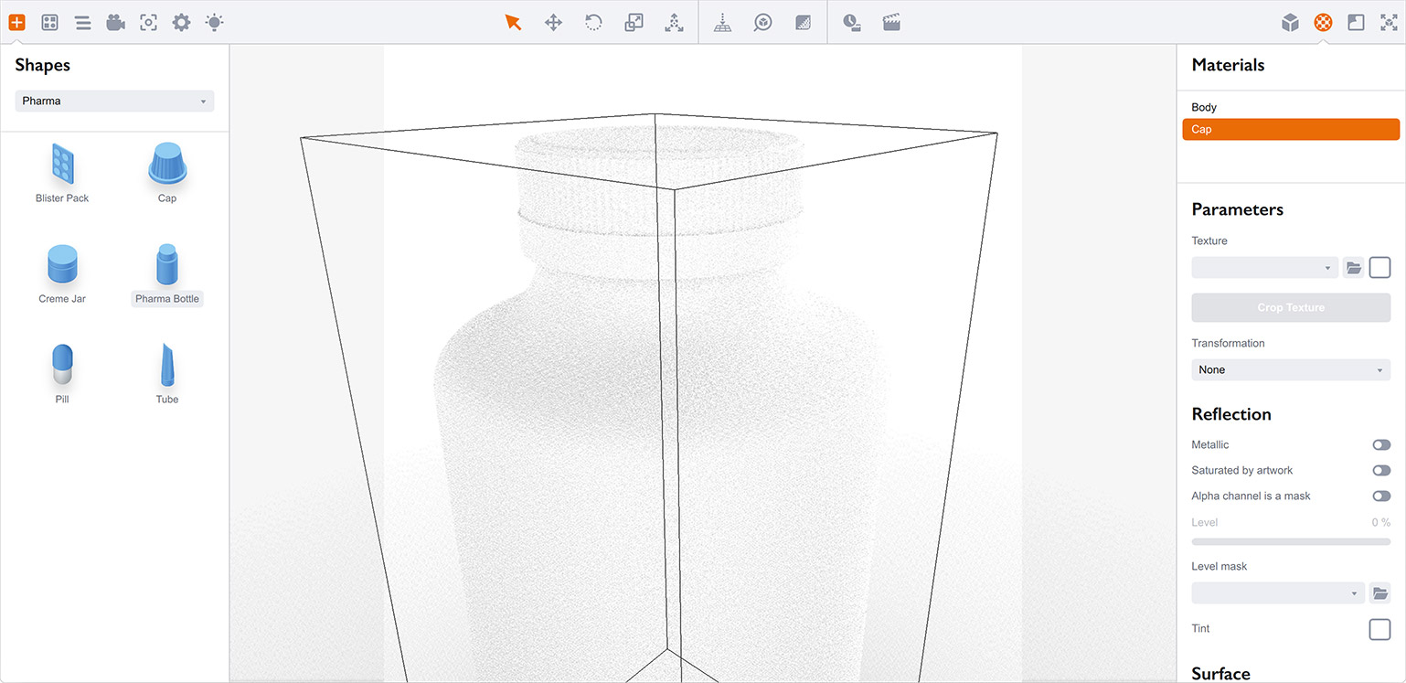 Матовая белая бутылка на белом фоне