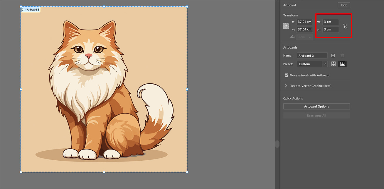 Making vector image smaller