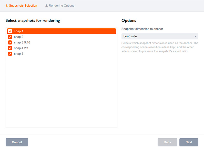 Пакетный рендеринг снапшотов в Boxshot