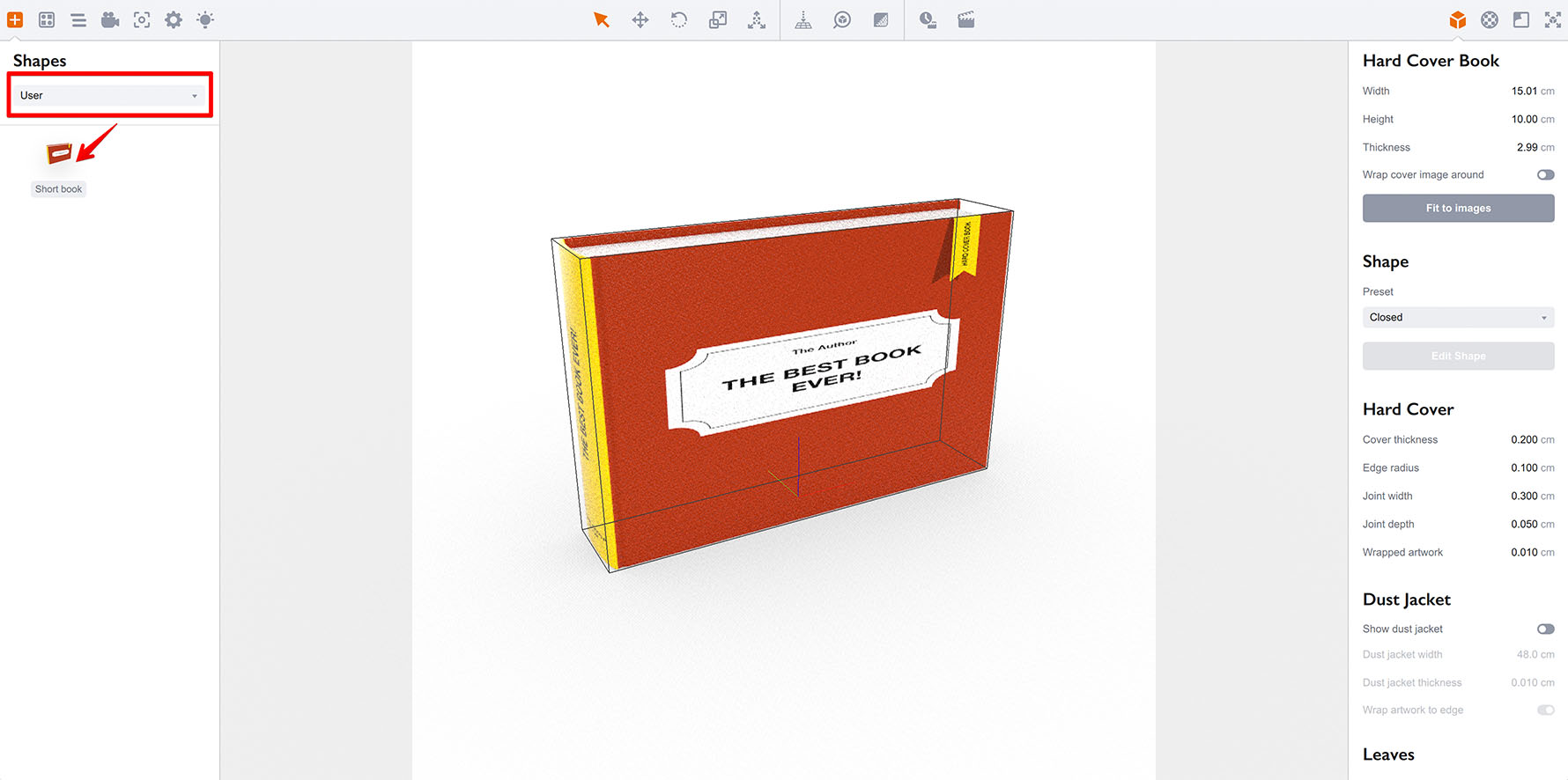 New custom shape in the user category