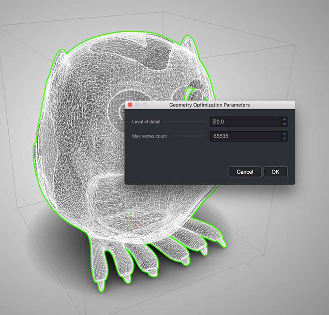 Optimized Mesh in Koru