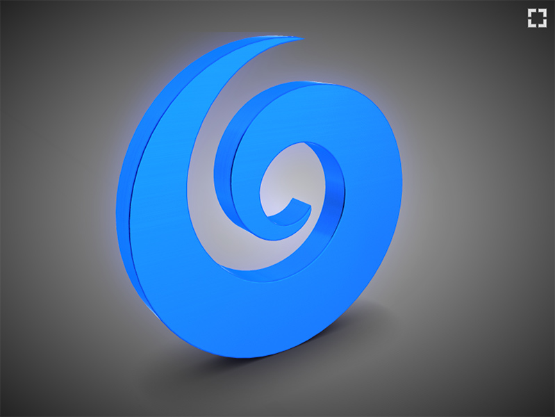 Default gray background in Koru exported scene