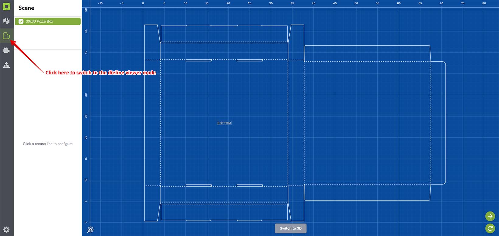 Dieline viewer in Origami