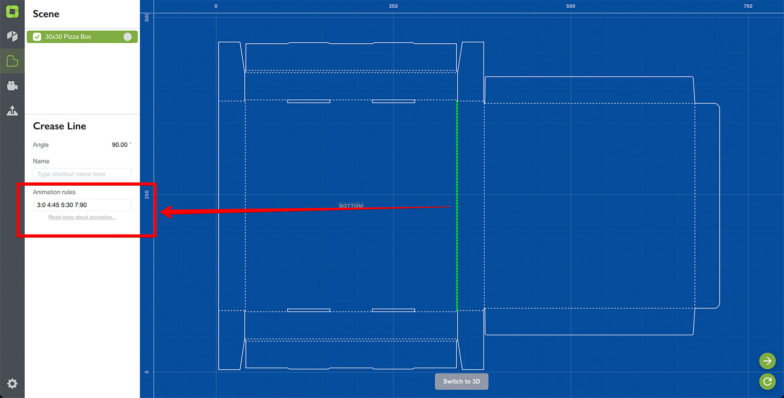 Key-value folding animation in Origami