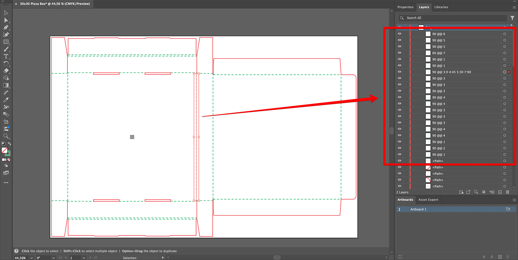 Folding animation rules in Illustrator