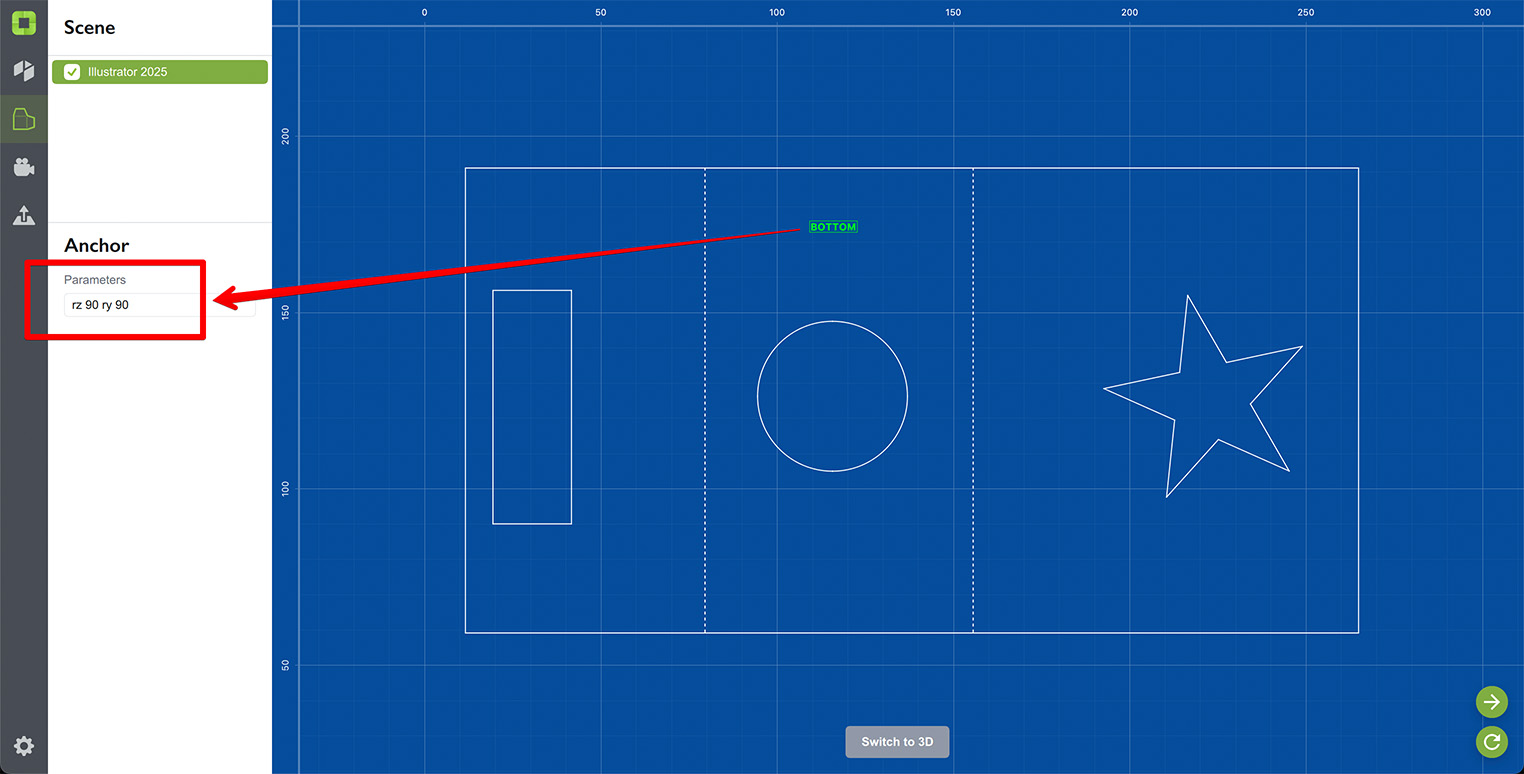Changing the anchor parameters further