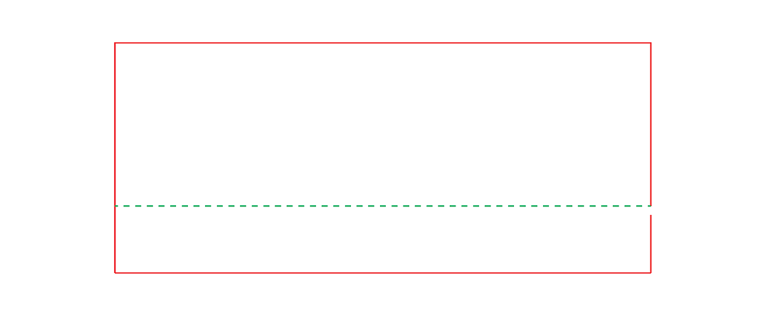 Hanging path puts the crease line to the main outline