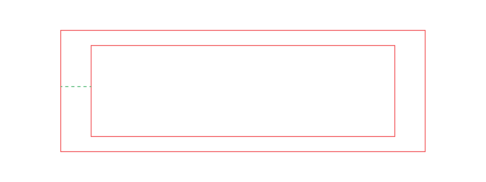 The geometry on both sides of the crease line belongs to the same panel