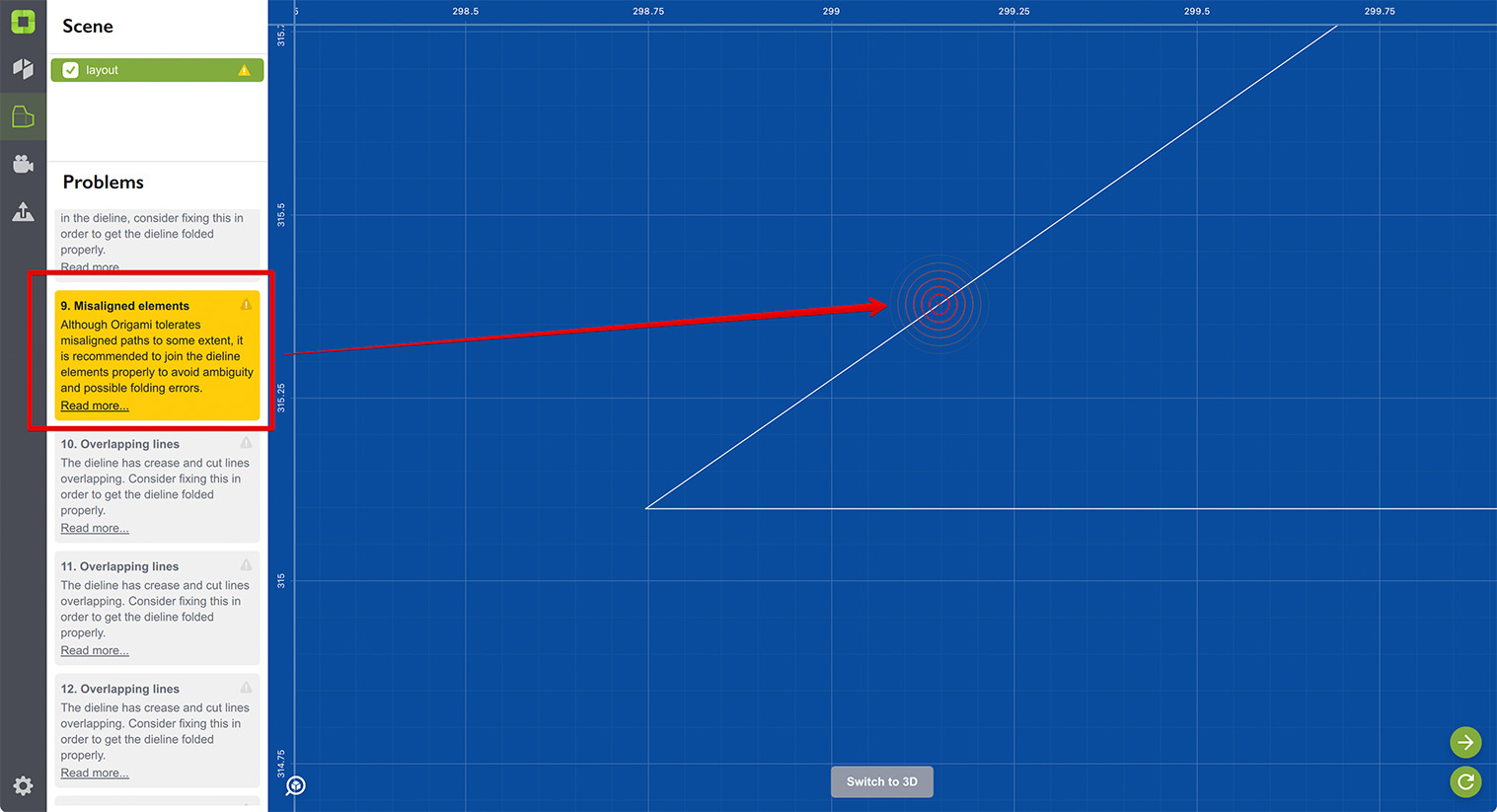 Standalone misaligned point