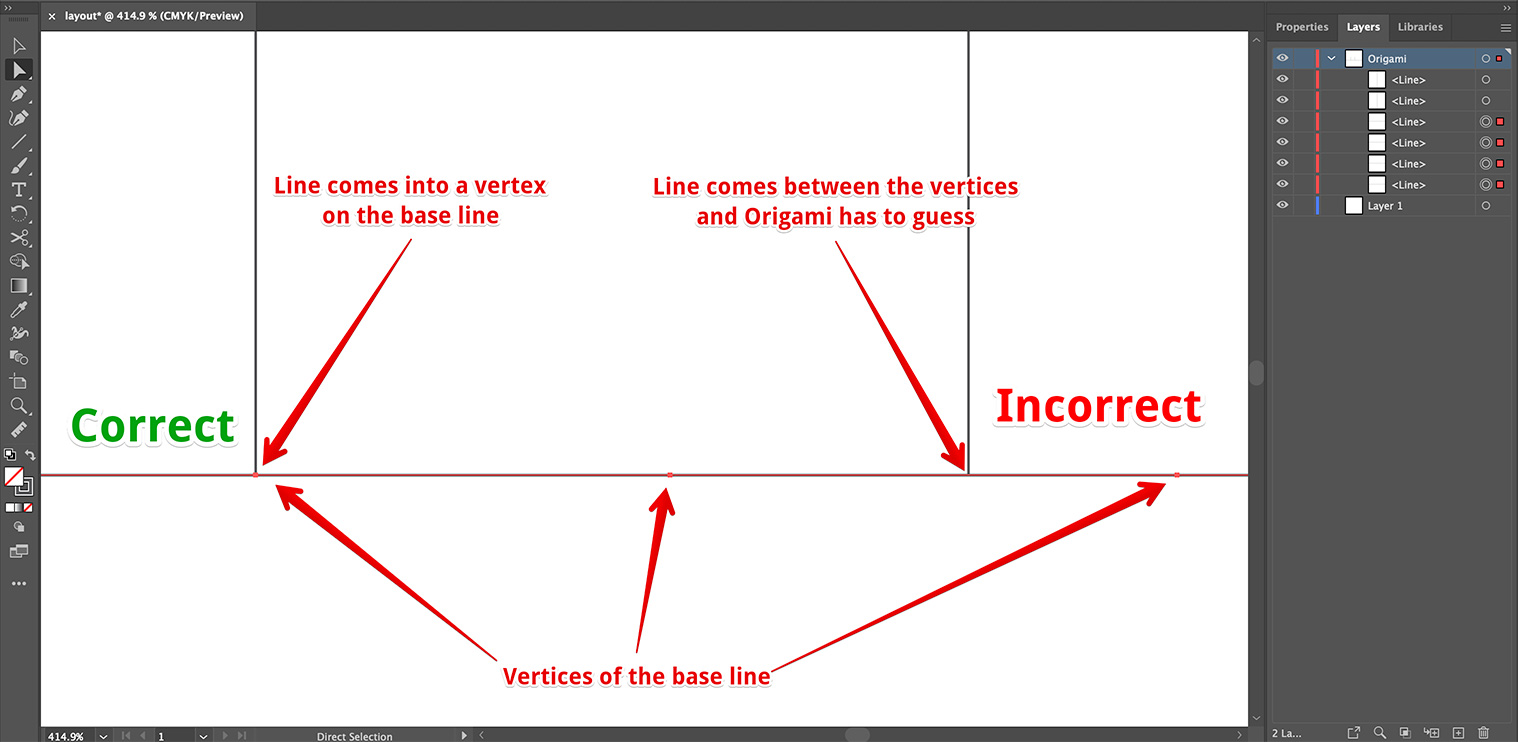 Adding extra vertex at the connection point