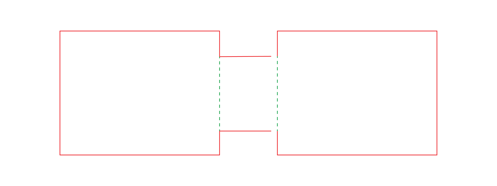 A more complex dieline with a separate element