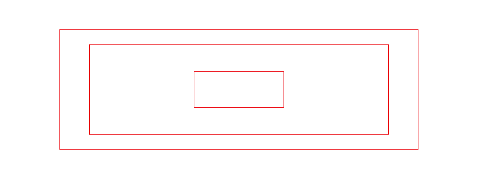 A sample dieline with a nested element